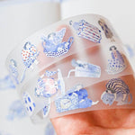 dodolulu PET Tape: Blue and white