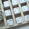 Hanen Studio Natural White Jade Rubber Stamp Set - 24 Solar Terms