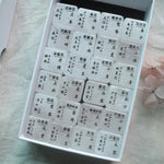 Hanen Studio Natural White Jade Rubber Stamp Set - 24 Solar Terms