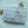 Hanen Studio Natural White Jade Rubber Stamp Set - 24 Solar Terms