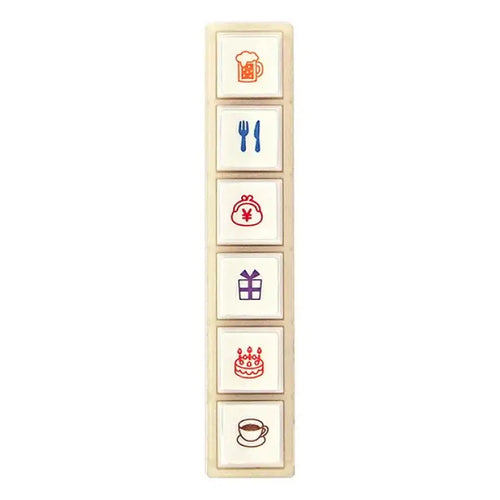 Pochitto6 Push-Button Stamp - Schedule Book / Planner