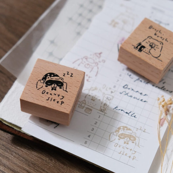 Beary Ordinary Days II Rubber Stamp