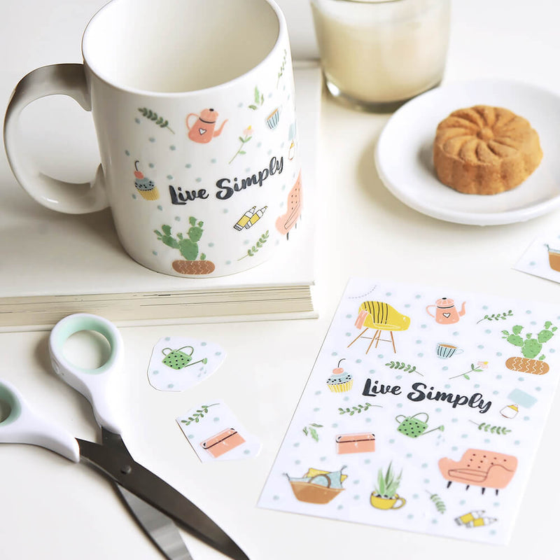 MU Crystal Print-On Sticker - 005 Yellow flowers in Summer