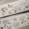 modaizhi Washi Tape - Camellia (Black & Brown)