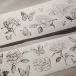 modaizhi Washi Tape - Camellia (Black & Brown)