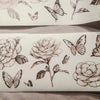 modaizhi Washi Tape - Camellia (Black & Brown)