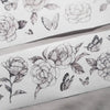 modaizhi Washi Tape - Camellia (Black & Brown)