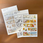 Hatsu Midori Sticker - Corner Series with Four Seasons