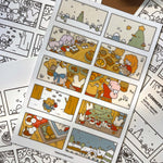 Hatsu Midori Sticker - Corner Series with Four Seasons