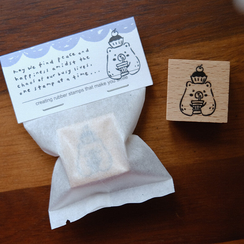 Foodie Bear Rubber Stamps