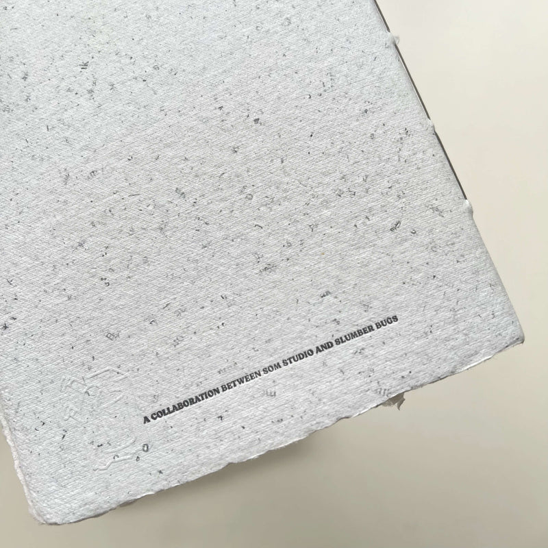 som x slumberbugs Handmade Letterpress Mini Notebook