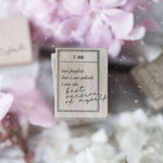 Black Milk Project Rubber Stamp - I am (Frame)