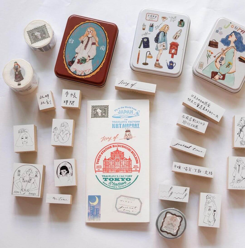 La Dolce Vita Journal Time Notebook: Tainan Embroidery Dress Girl