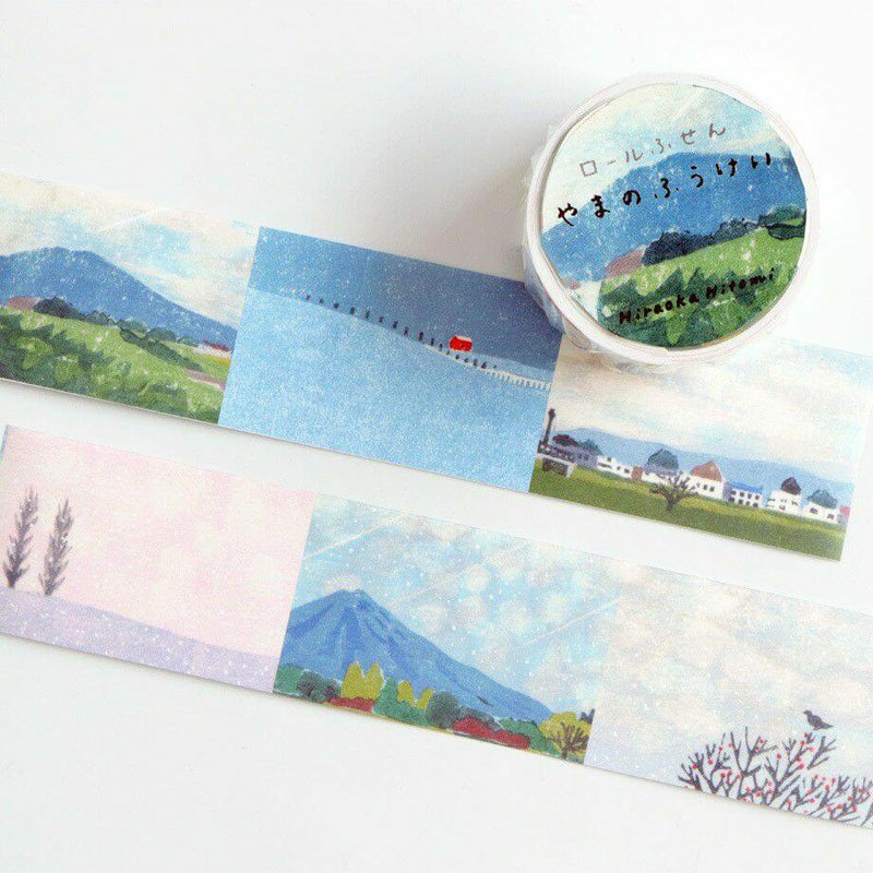 Hitomi Hiraoka Sticky-Memo Roll | Mountain Landscapes
