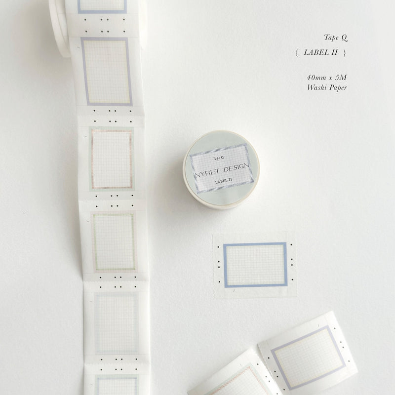 nyret Washi Tape: Q - Label II