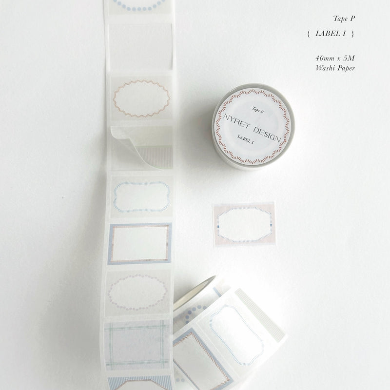 nyret Washi Tape: Q - Label II