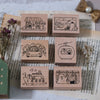 Bear & Girl: Travel Together Rubber Stamp