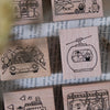 Bear & Girl: Travel Together Rubber Stamp