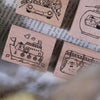 Bear & Girl: Travel Together Rubber Stamp