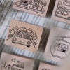 Bear & Girl: Travel Together Rubber Stamp