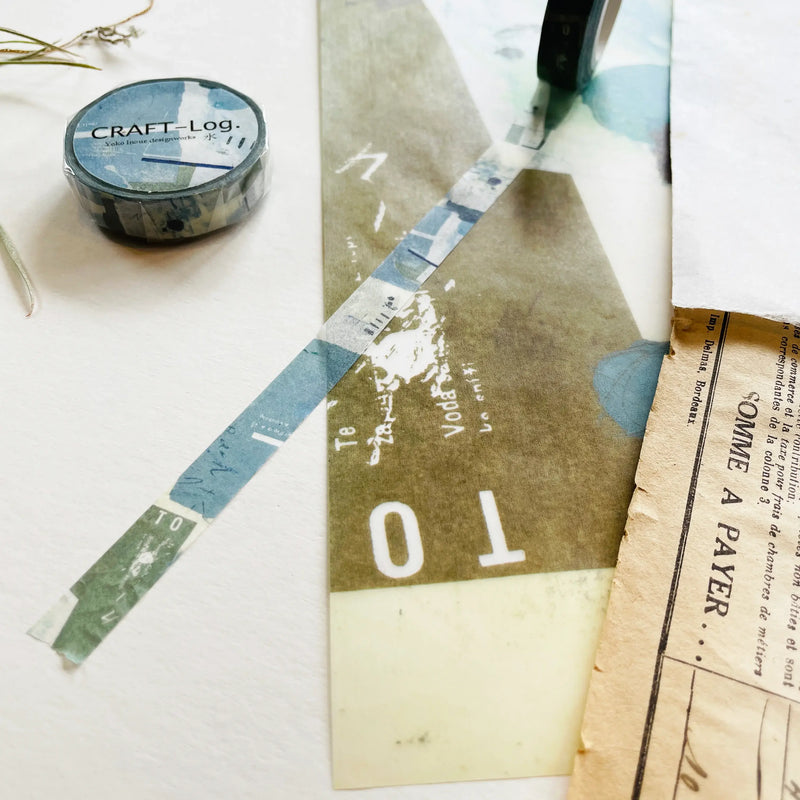 Yoko Inoue Five Elements Washi Tape - Water (18mm)