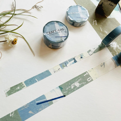 Yoko Inoue Five Elements Washi Tape - Water (18mm)