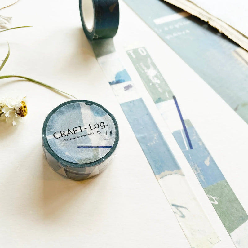 Yoko Inoue Five Elements Washi Tape - Water (18mm)