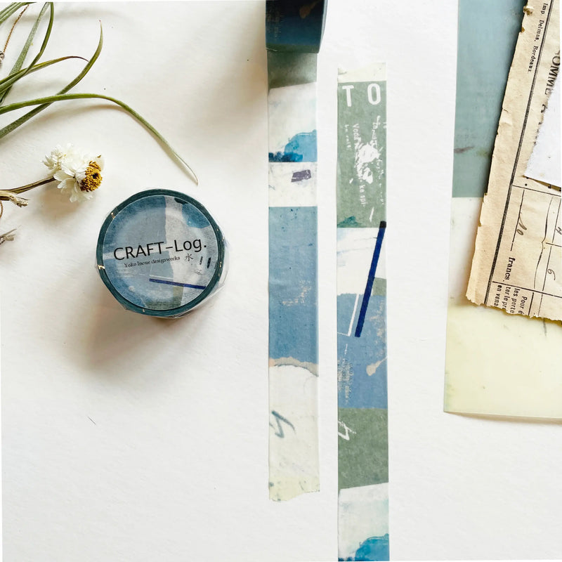 Yoko Inoue Five Elements Washi Tape - Water (18mm)