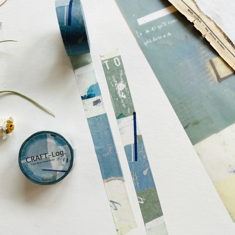 Yoko Inoue Five Elements Washi Tape - Water (18mm)