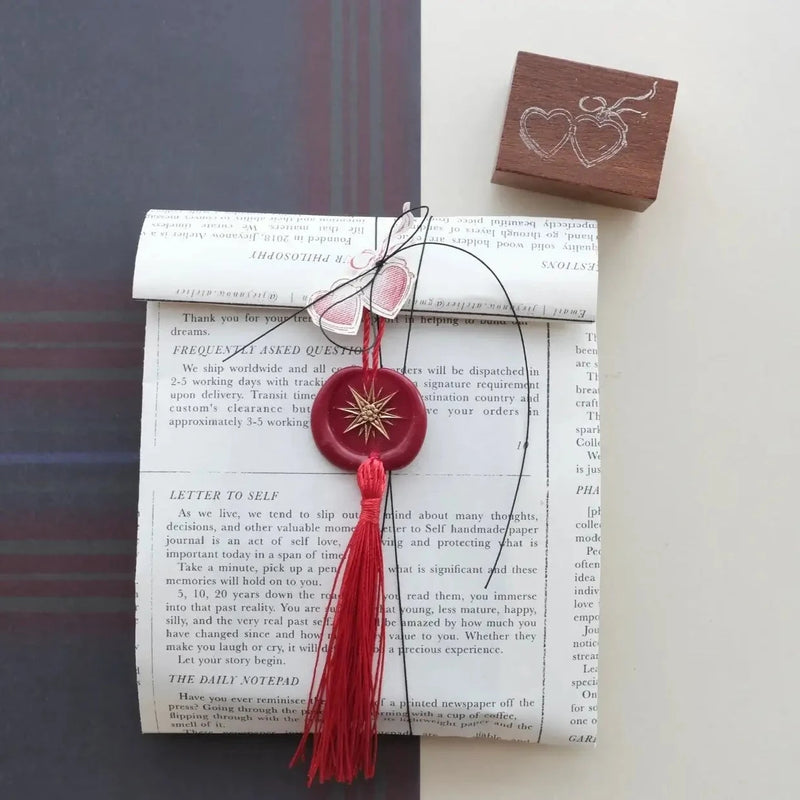 A Love Story Rubber Stamp