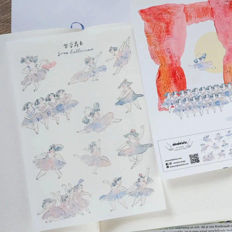 dodolulu Sticker Sheet: Some Ballerinas
