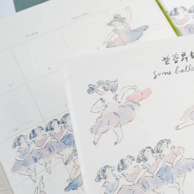 dodolulu Sticker Sheet: Some Ballerinas