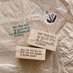 SOMe Phrase Rubber Stamp - blooming seasons