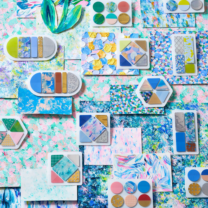 COFFRET SQUARE Cosmetic Motif Film Sticker - Forest Green (COFS002)