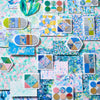 COFFRET TRIANGLE Cosmetic Motif Film Sticker - Horizon Blue (COFT001)