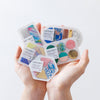 COFFRET SQUARE Cosmetic Motif Film Sticker - Forest Green (COFS002)