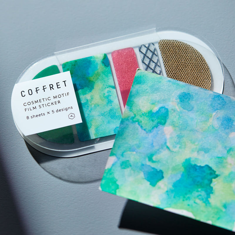 COFFRET ROUND Cosmetic Motif Film Sticker - Forest Green (COFR002)
