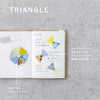 COFFRET TRIANGLE Cosmetic Motif Film Sticker - Chiffon Yellow (COFT003)