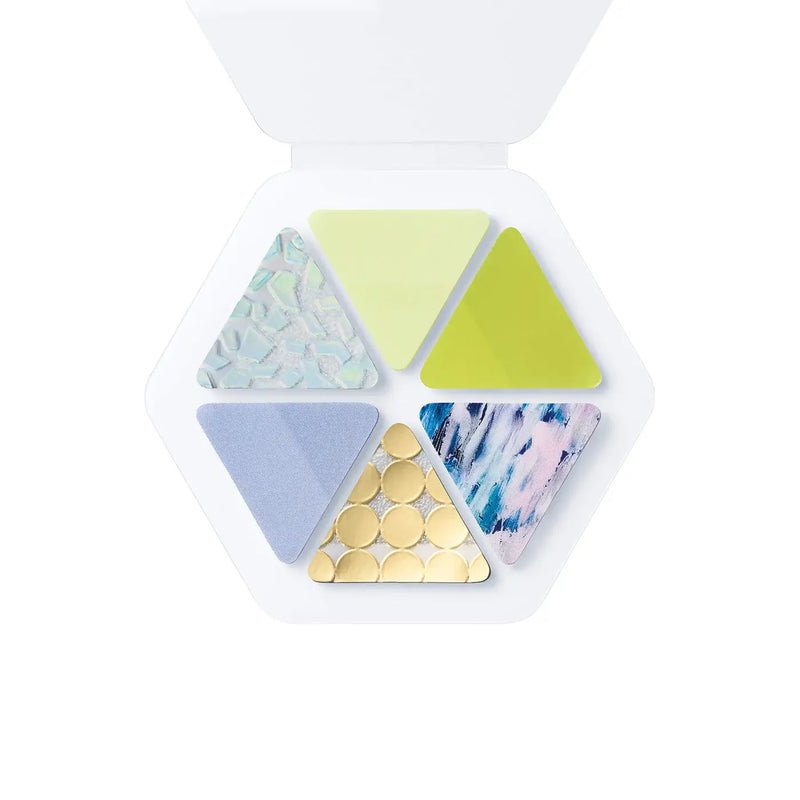 COFFRET TRIANGLE Cosmetic Motif Film Sticker - Chiffon Yellow (COFT003)