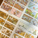 Hatsu Midori Sticker - Corner Series with Four Seasons