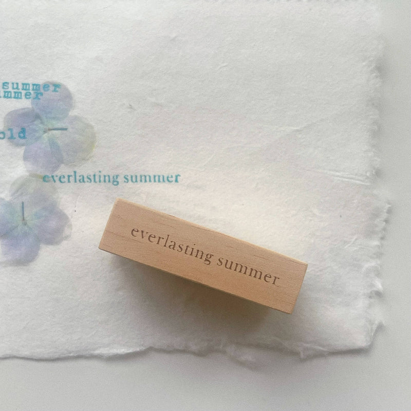 SOMe Phrase Rubber Stamp - blooming seasons
