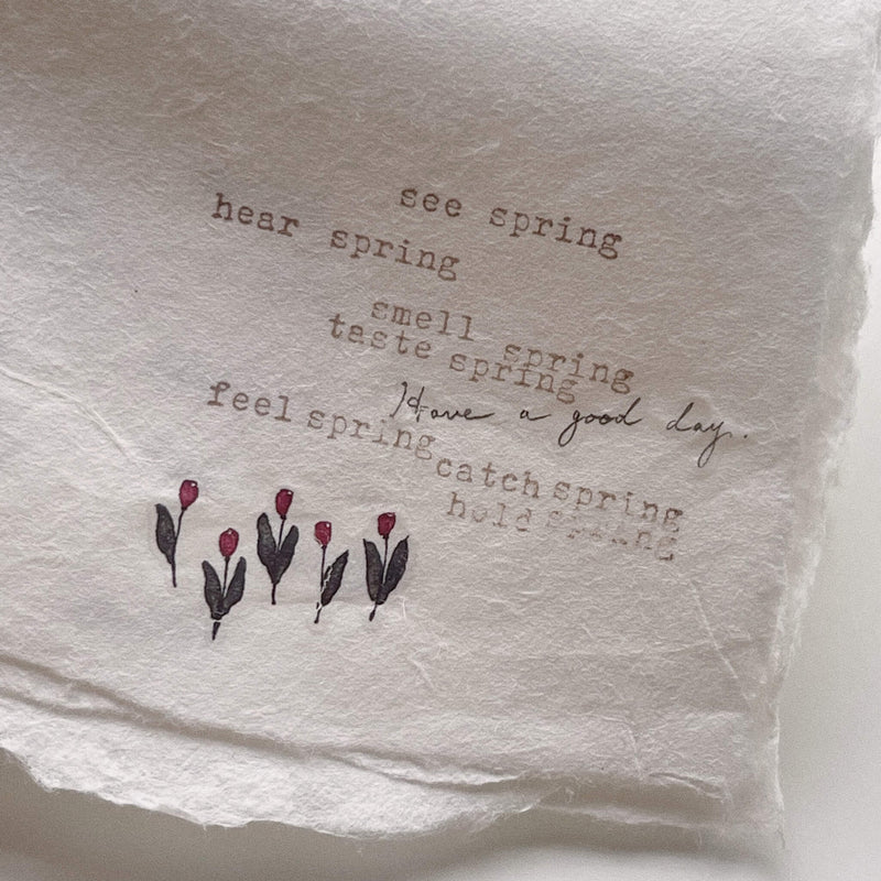 SOMe Phrase Rubber Stamp - blooming seasons