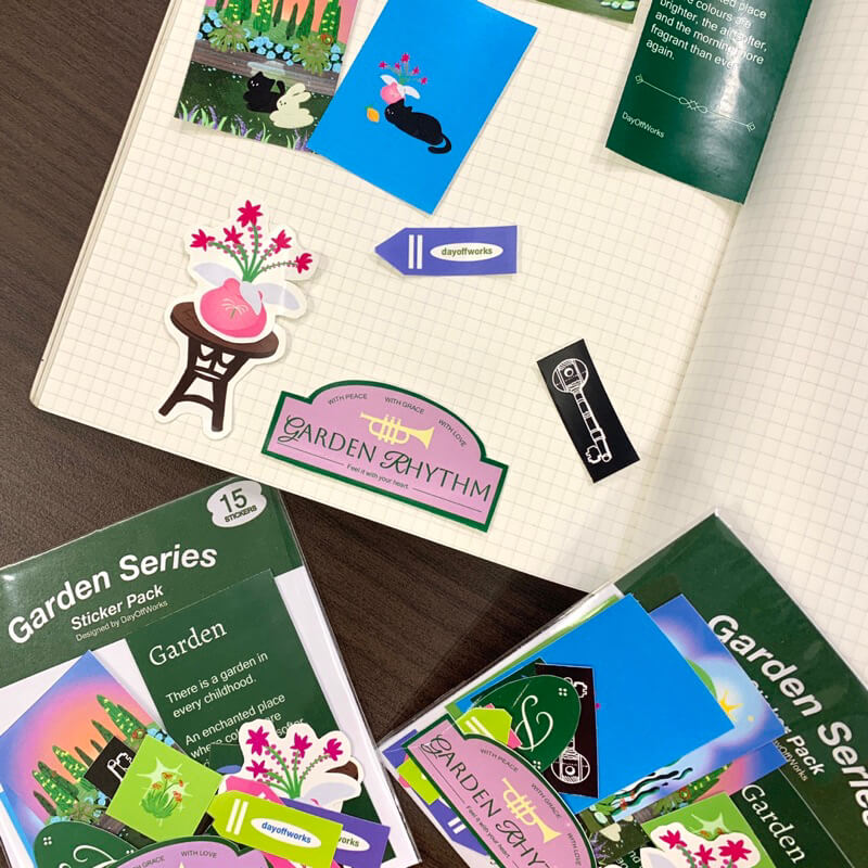 Day Off Works Sticker Pack - Garden