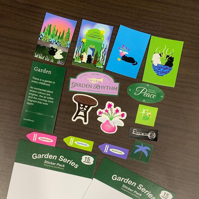 Day Off Works Sticker Pack - Garden