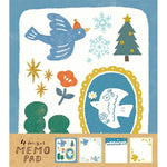 Furukawashiko Memo Pad - Glitter and Birds