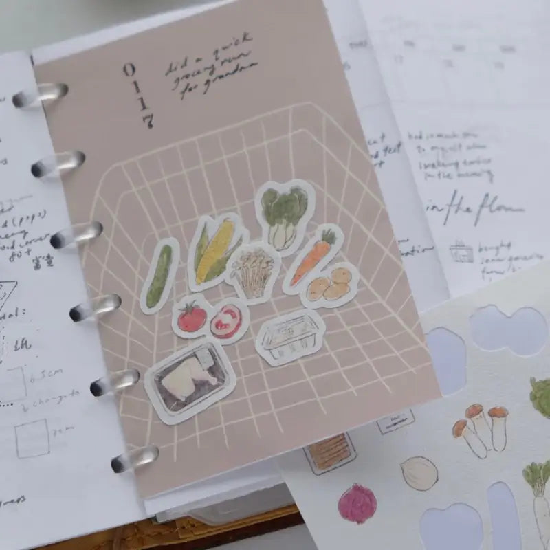 Market Hauls Textured Sticker