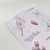 som x maru paper Sticker Sheet: Celebrate Every Phases of Flowers