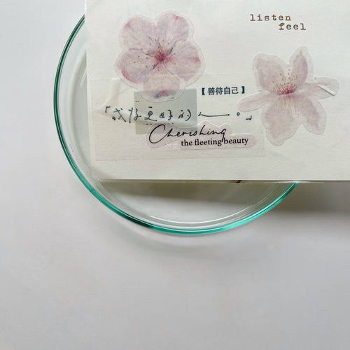 som x maru paper Sticker Sheet: Celebrate Every Phases of Flowers