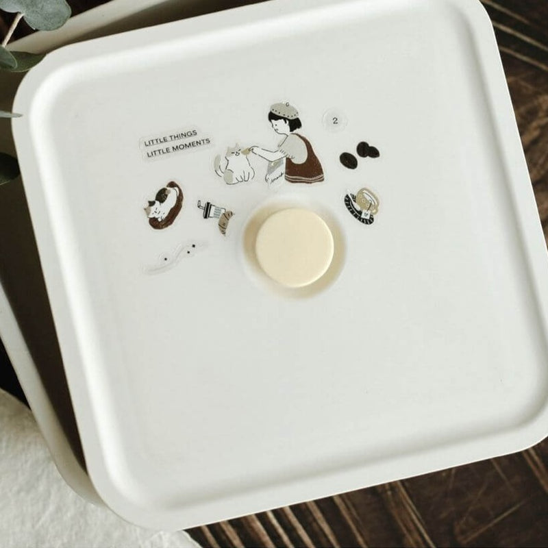 teayou Die-Cut PET Tape: Neko Cafe