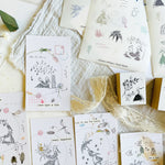 Mitobe Naoko Rubber Stamp - Reading Tree